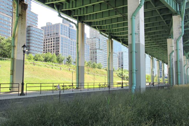 the path under the West Side Highway